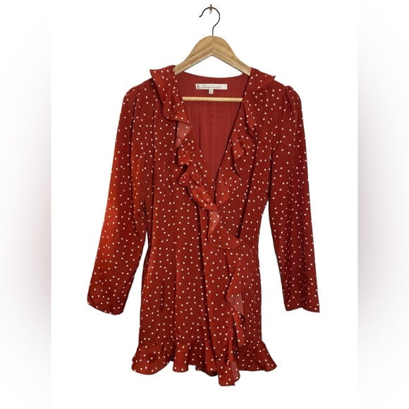 Lovers + Friends | small red star print romper dress - Picture 2 of 6